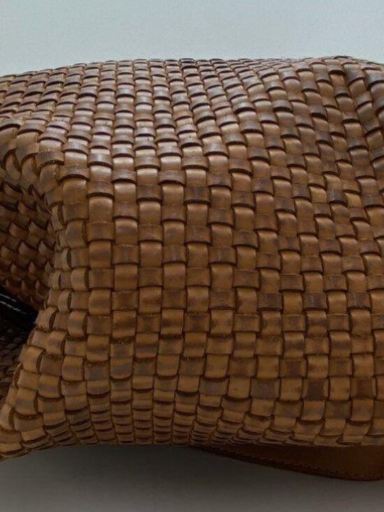 STS Ranchwear Women\'s Brown Woven Leather Sweet Grass Backpack main image 4